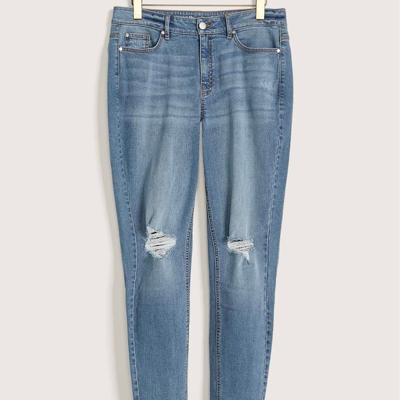 Stretchy Skinny Jeans, Medium Wash - Picture 1 of 4